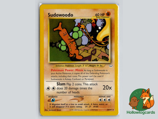 Sudowoodo (26/64) - Neo Revelation Pokémon Card
