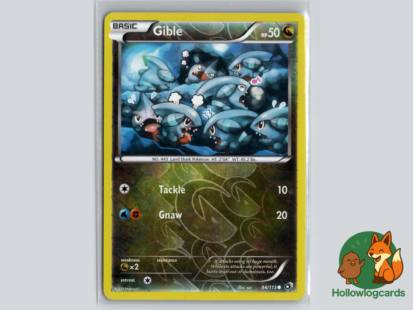 Gible (94/113) - Legendary Treasures Pokémon Card