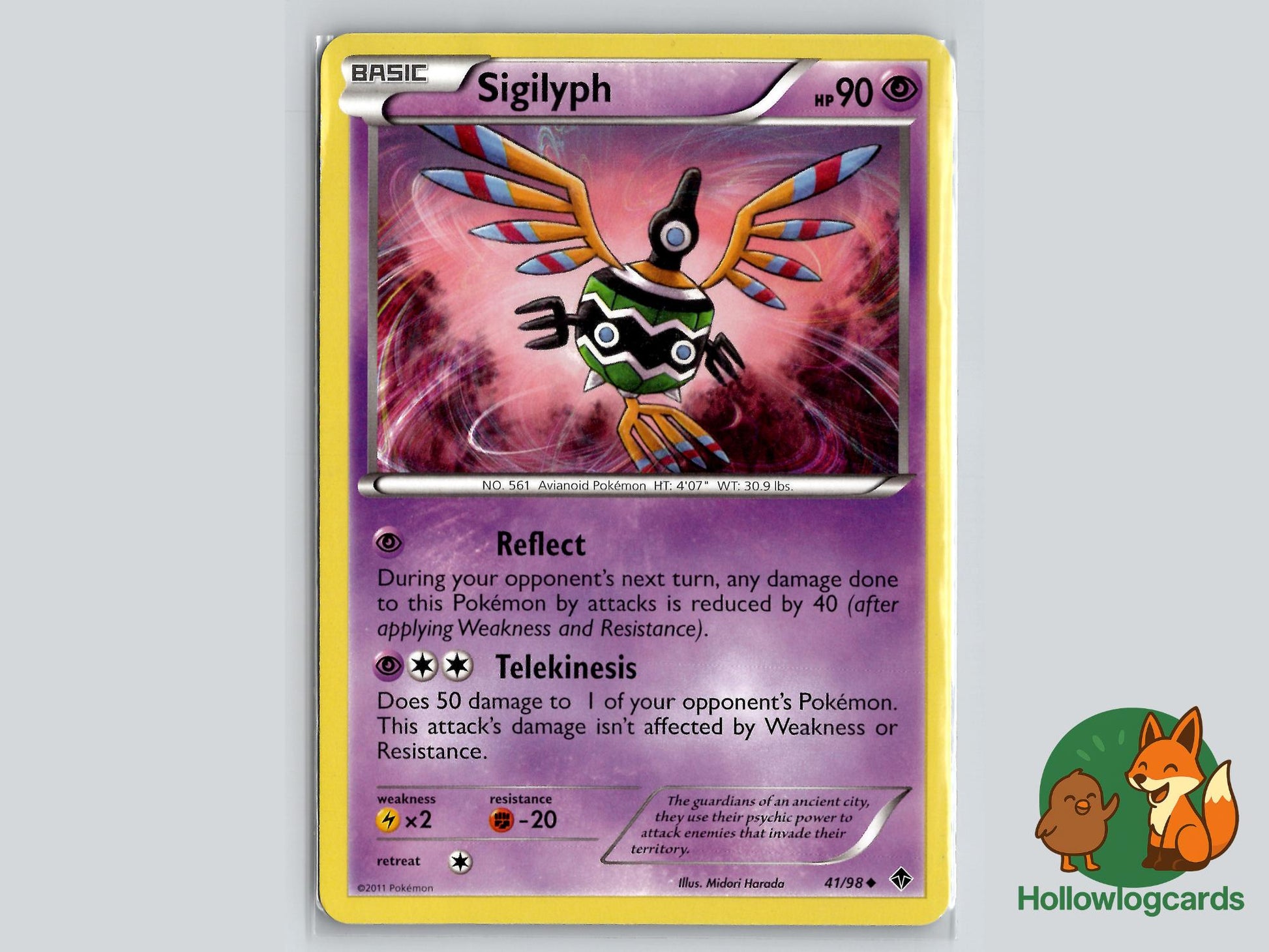 Sigilyph (41/98) - Emerging Powers Pokémon Card
