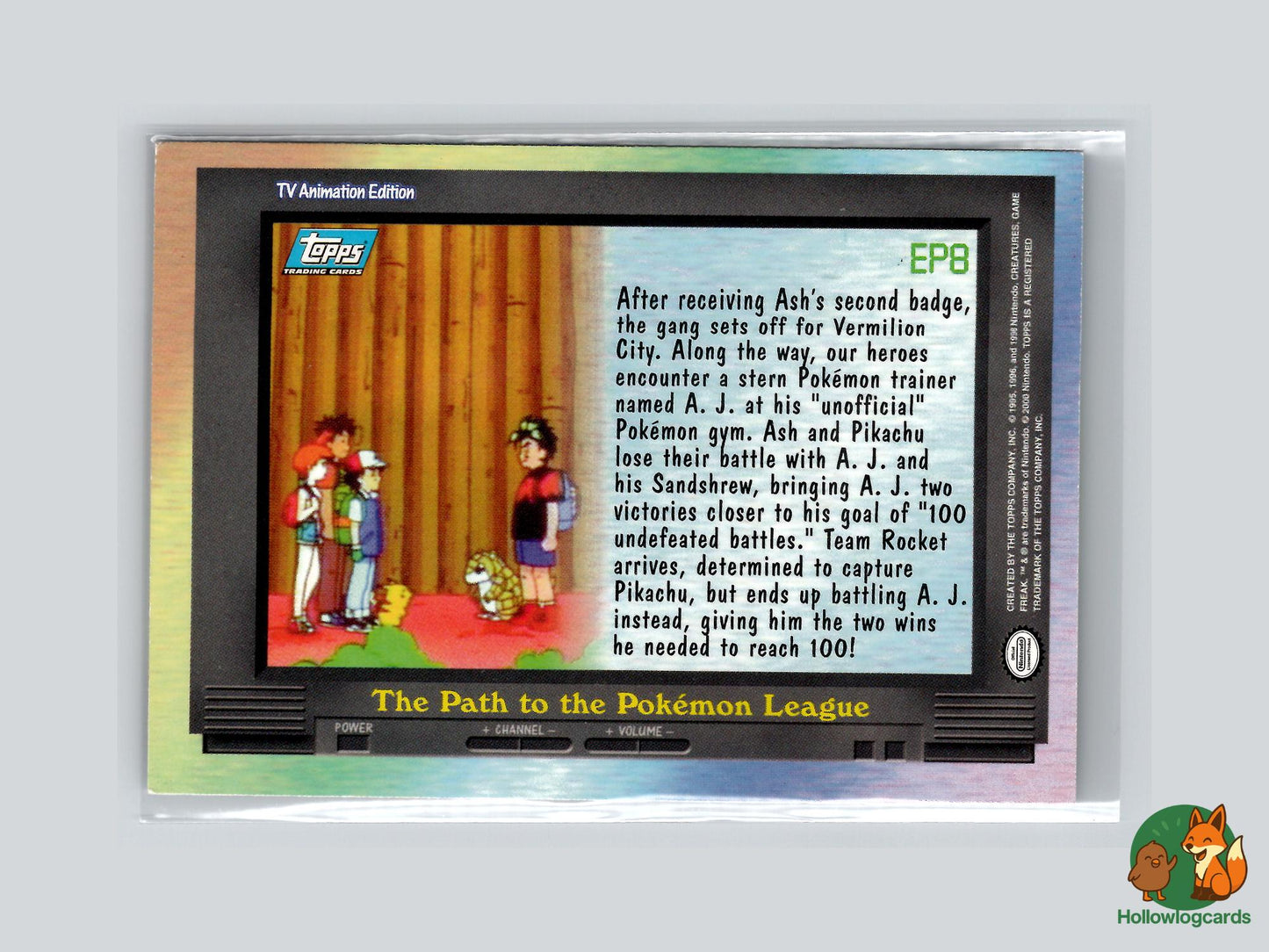 EP8 The Path to the Pokemon League (#130) - Topps Trading Cards Series 2