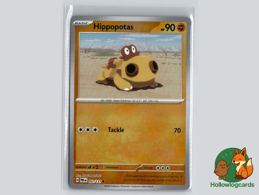 Hippopotas (052/131) - Prismatic Evolutions Pokémon Card
