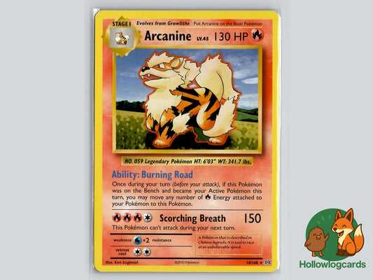 Arcanine (18/108) - Evolutions Pokémon Card