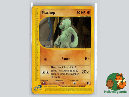 Machop (117/165) - Expedition Base Set Pokémon Card
