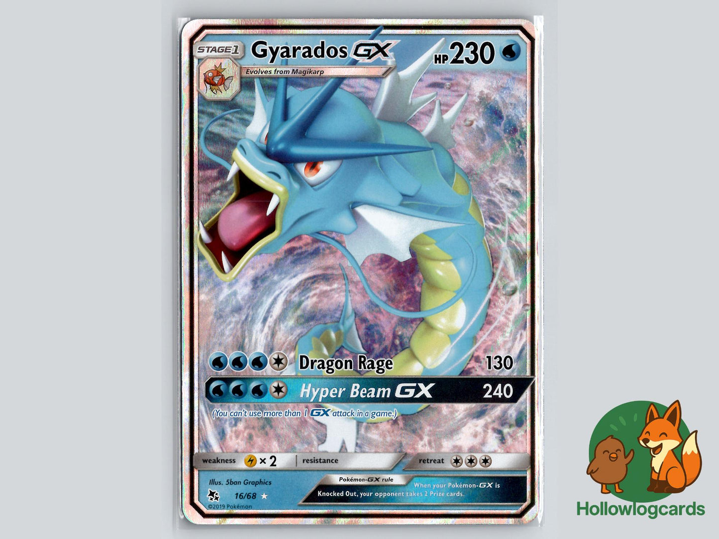 Gyarados GX (16/68) - Hidden Fates Pokémon Card