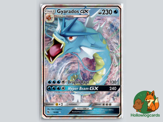 Gyarados GX (16/68) - Hidden Fates Pokémon Card