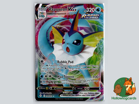 Vaporeon VMAX (030/203) - Evolving Skies Pokémon Card
