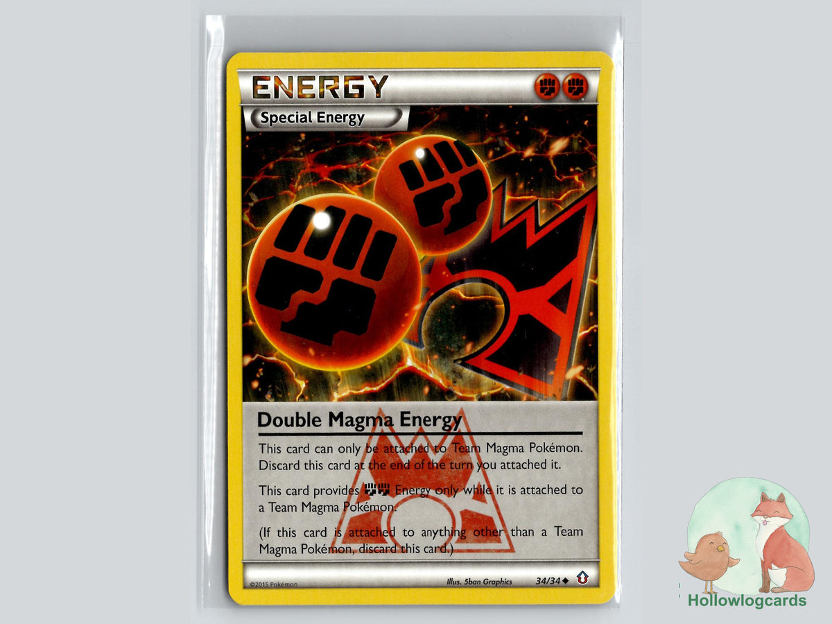 Double Magma Energy (34/34) - Double Crisis Pokémon Card