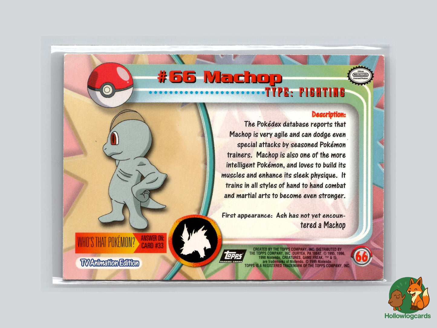 Machop (#66) Chrome Foil - Topps Chrome Trading Cards Series 1