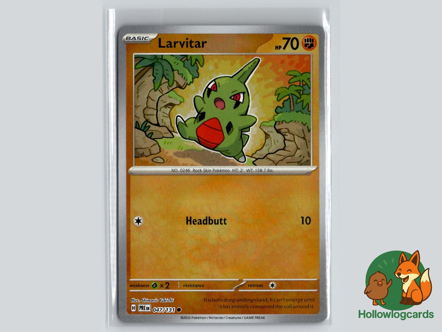 Larvitar (047/131) - Prismatic Evolutions Pokémon Card