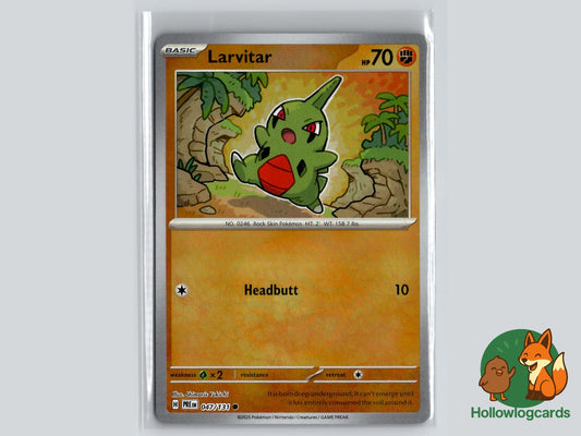 Larvitar (047/131) - Prismatic Evolutions Pokémon Card