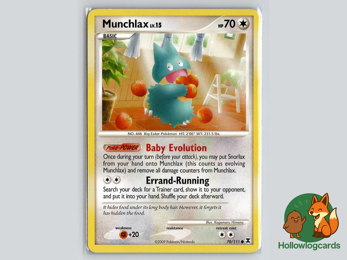 Munchlax (70/111) - Rising Rivals Pokémon Card