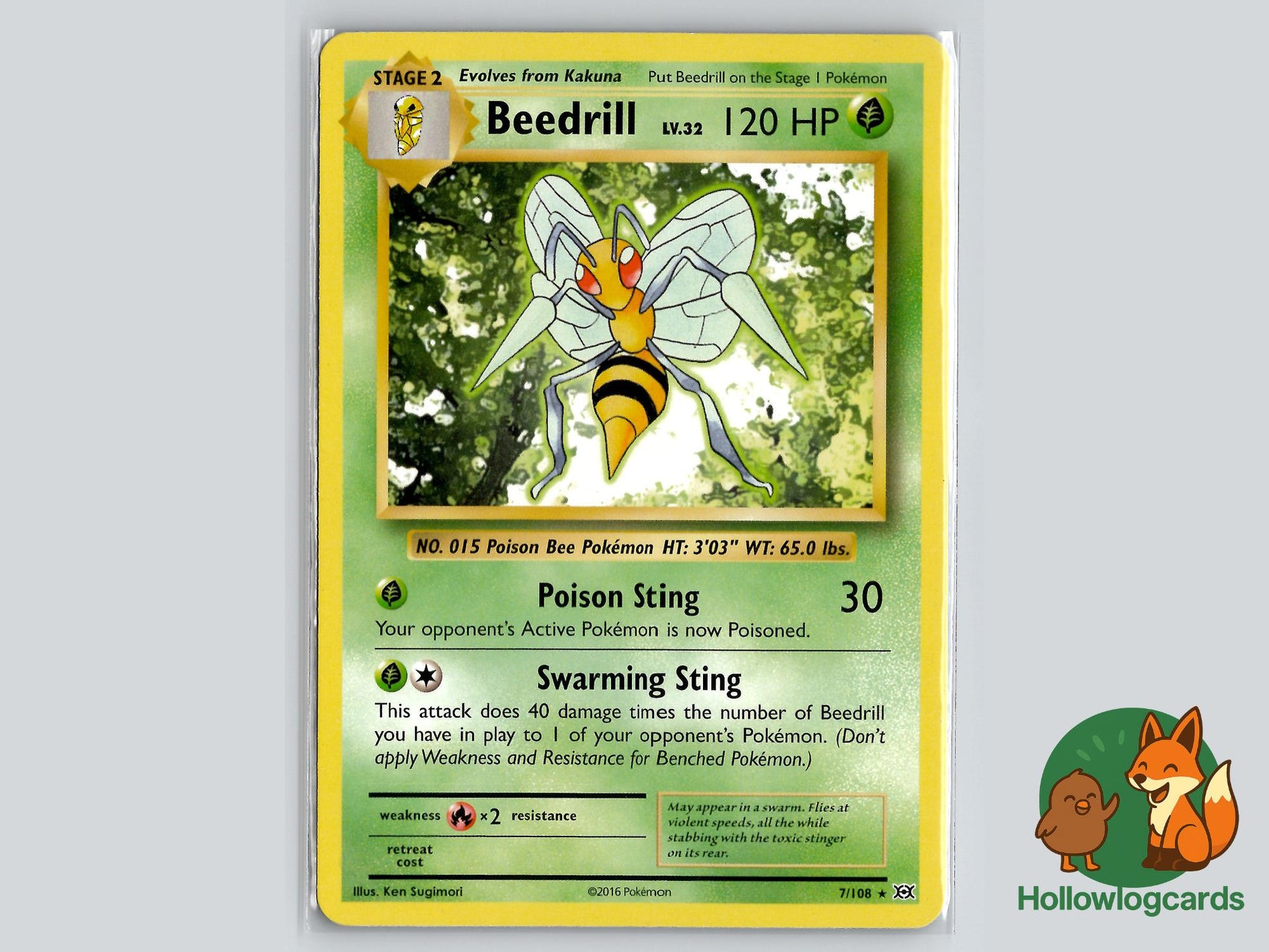 Beedrill (7/108) - Evolutions Pokémon Card
