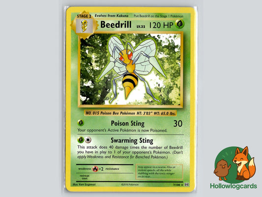 Beedrill (7/108) - Evolutions Pokémon Card