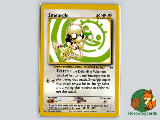 Smeargle (30/75) - Neo Discovery Pokémon Card