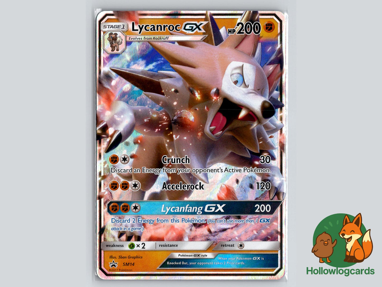 Lycanroc GX (SM14) - SM Black Star Promos Pokémon Card