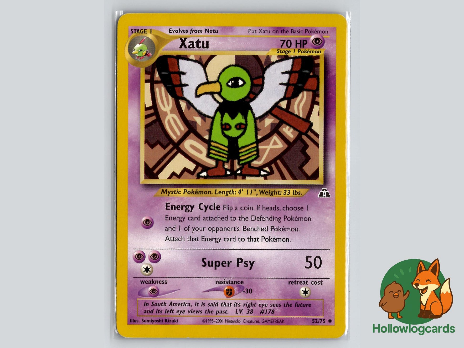 Xatu (52/75) - Neo Discovery Pokémon Card
