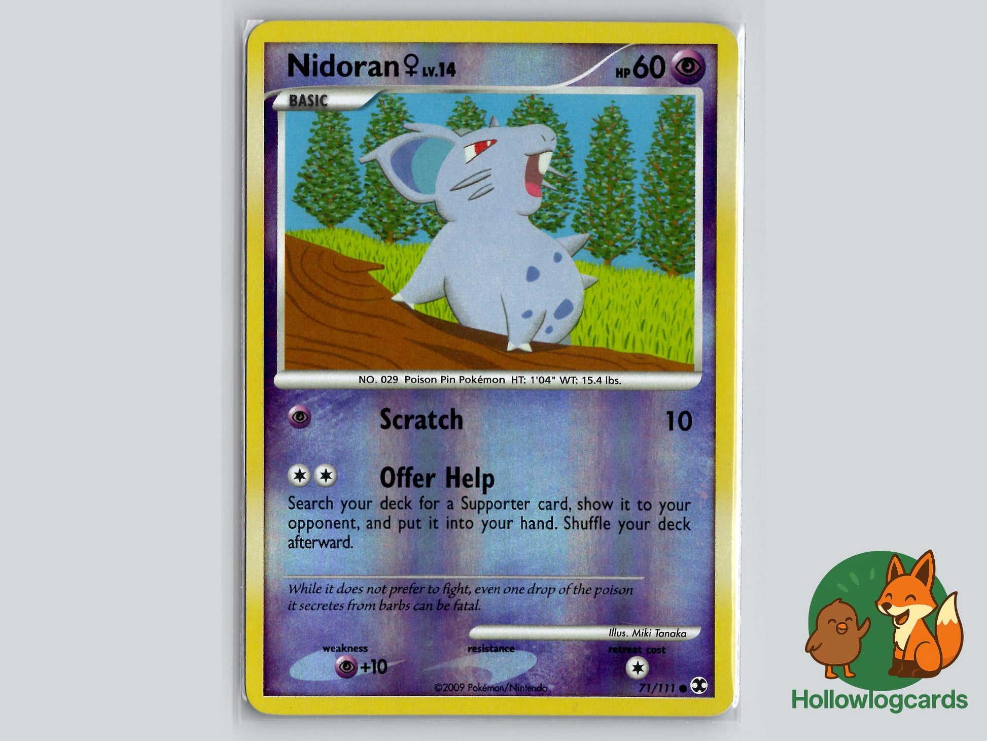 Nidoran F (71/111) - Rising Rivals Pokémon Card