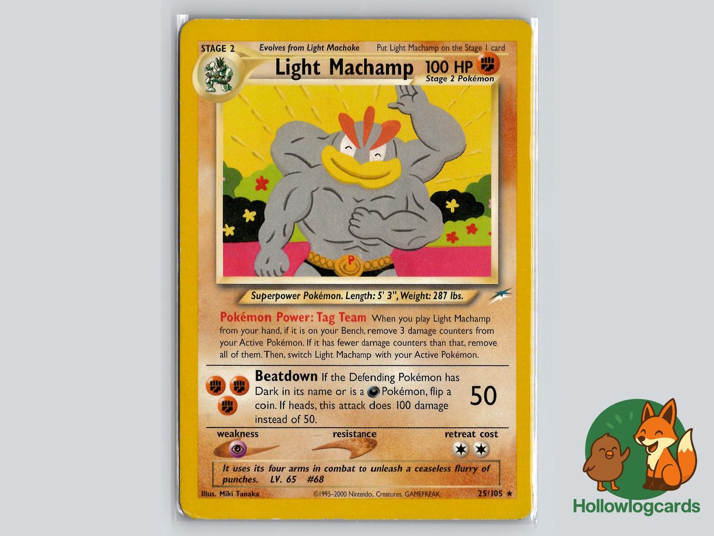 Light Machamp (25/105) - Neo Destiny Pokémon Card