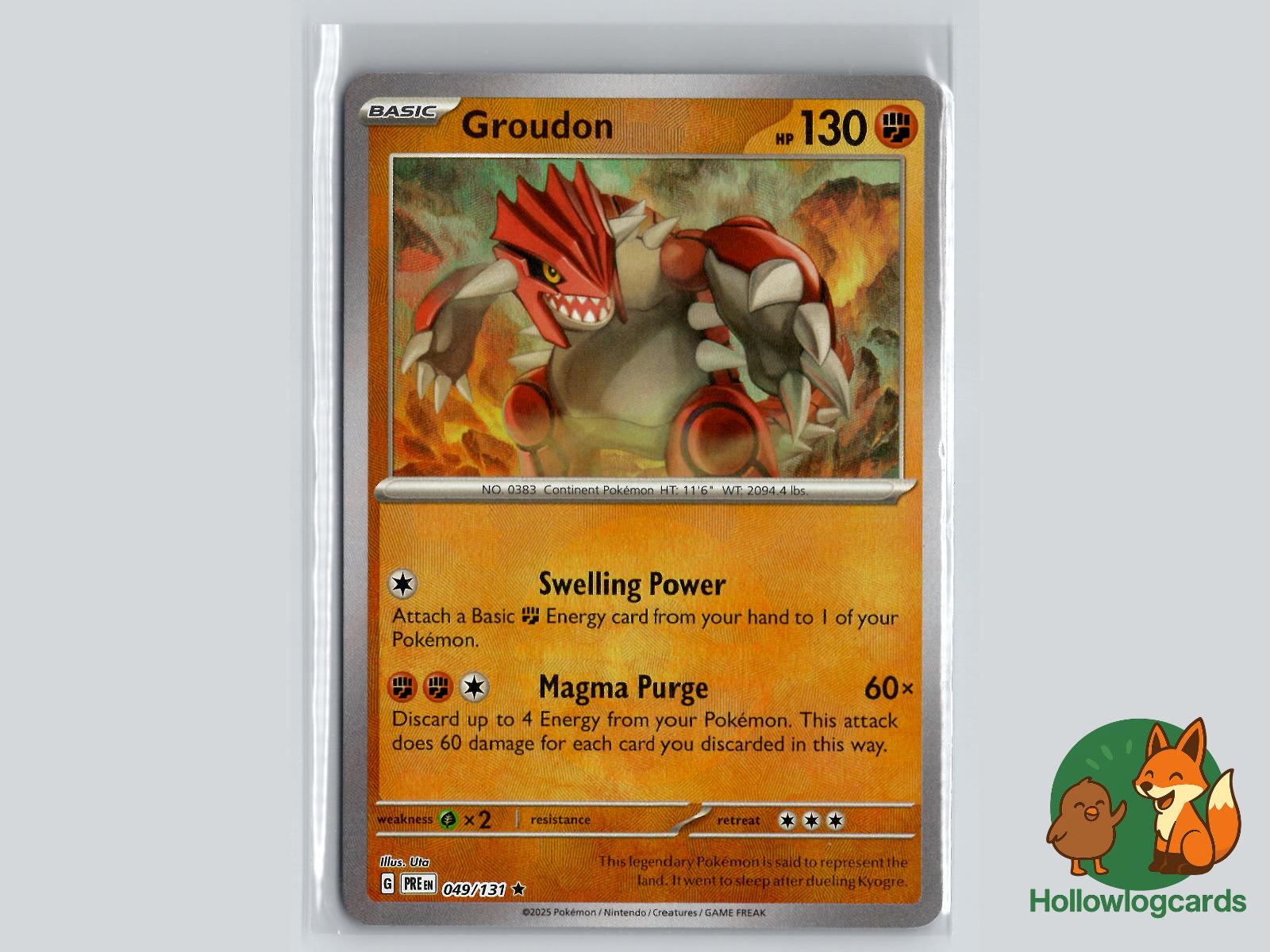 Groudon (049/131) - Prismatic Evolutions Pokémon Card