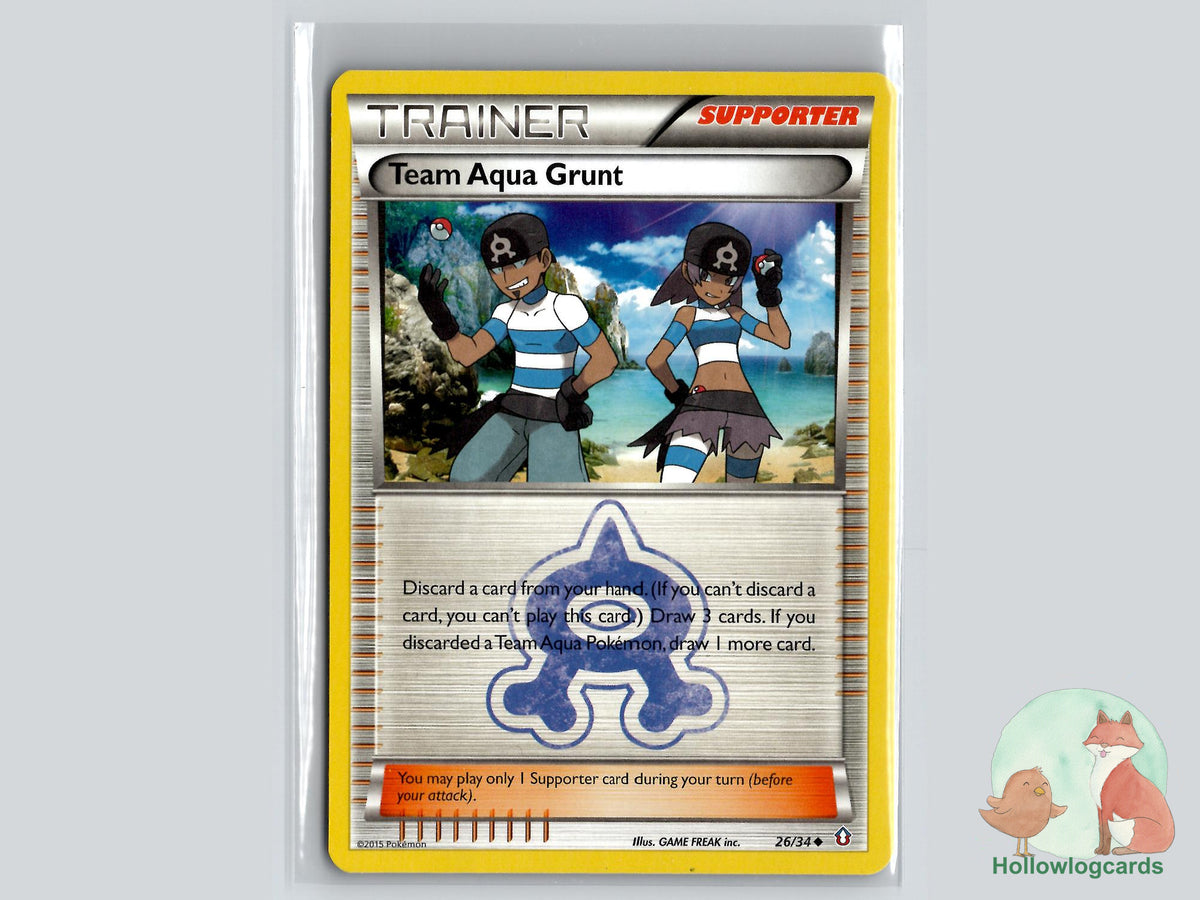 Team Aqua Grunt (26/34) - Double Crisis Pokémon Card