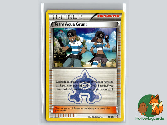 Team Aqua Grunt (26/34) - Double Crisis Pokémon Card
