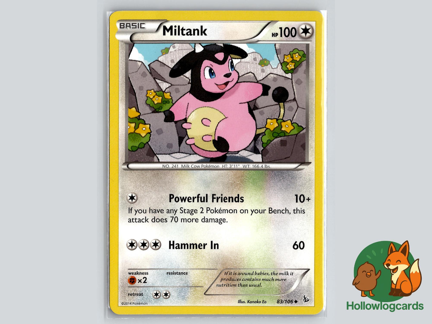 Miltank (83/106) - Flashfire Pokémon Card
