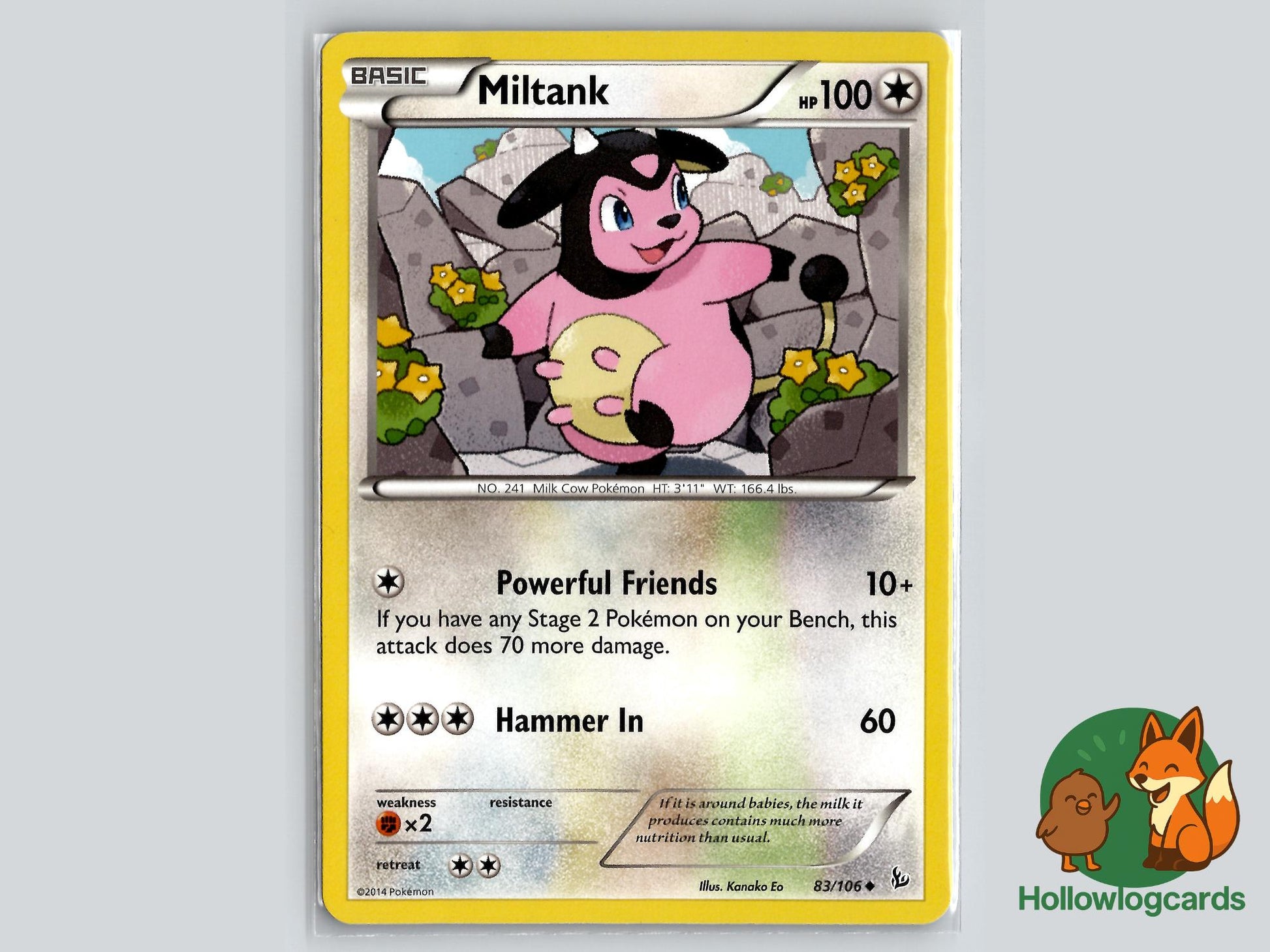 Miltank (83/106) - Flashfire Pokémon Card