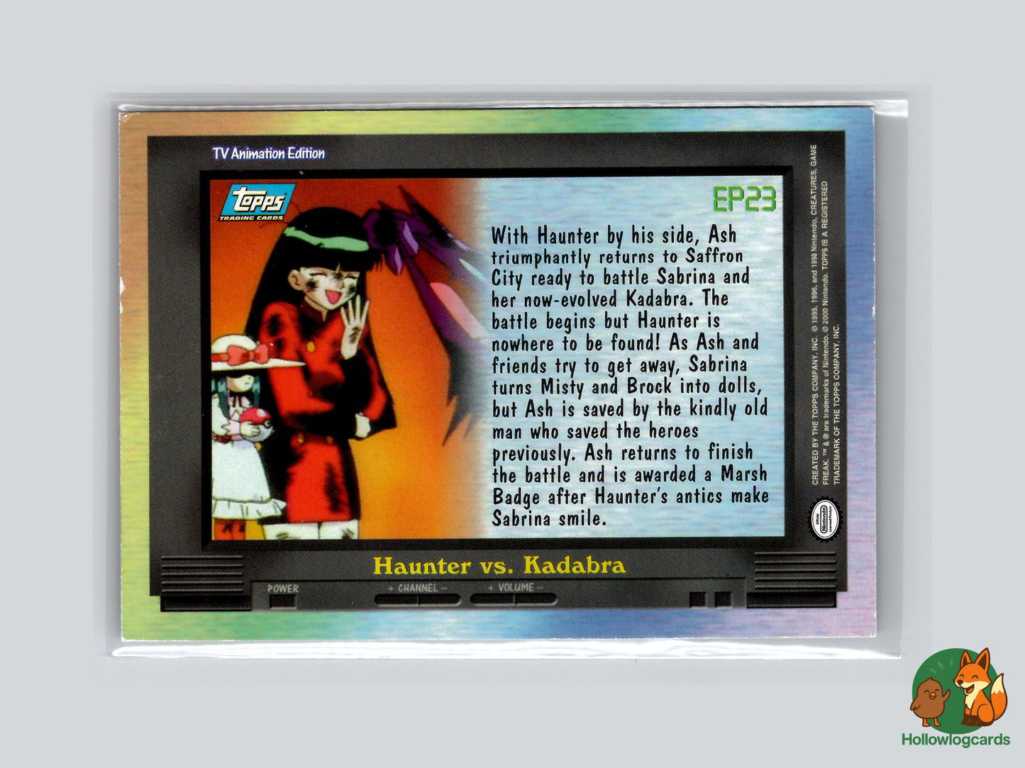 EP23 Haunter vs. Kadabra (#145) Chrome Foil - Topps Trading Cards Series 2