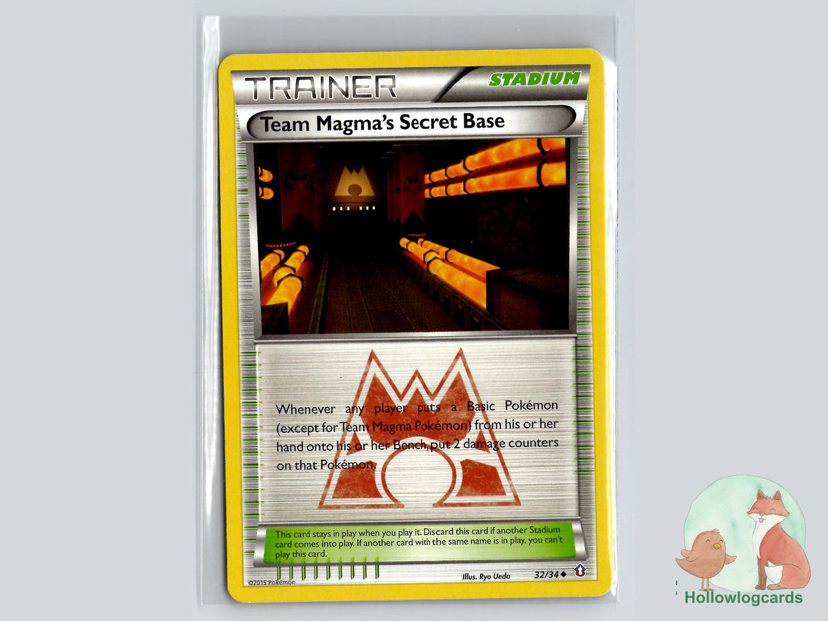 Team Magma's Secret Base (32/34) - Double Crisis Pokémon Card