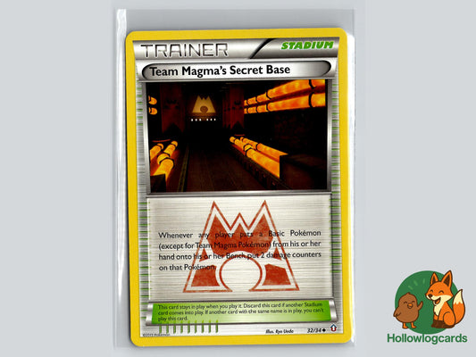 Team Magma's Secret Base (32/34) - Double Crisis Pokémon Card