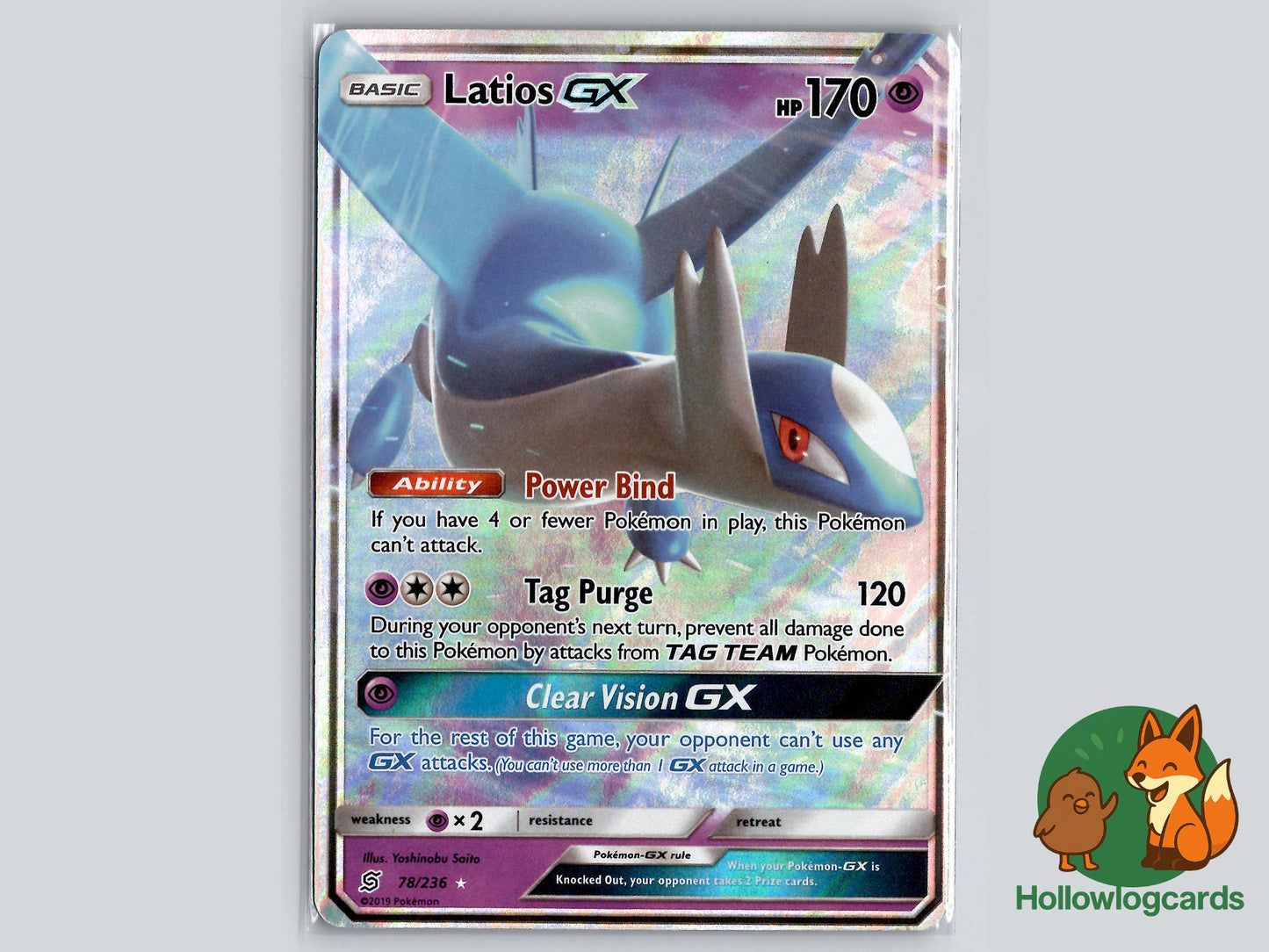 Latios GX (78/236) - Unified Minds Pokémon Card