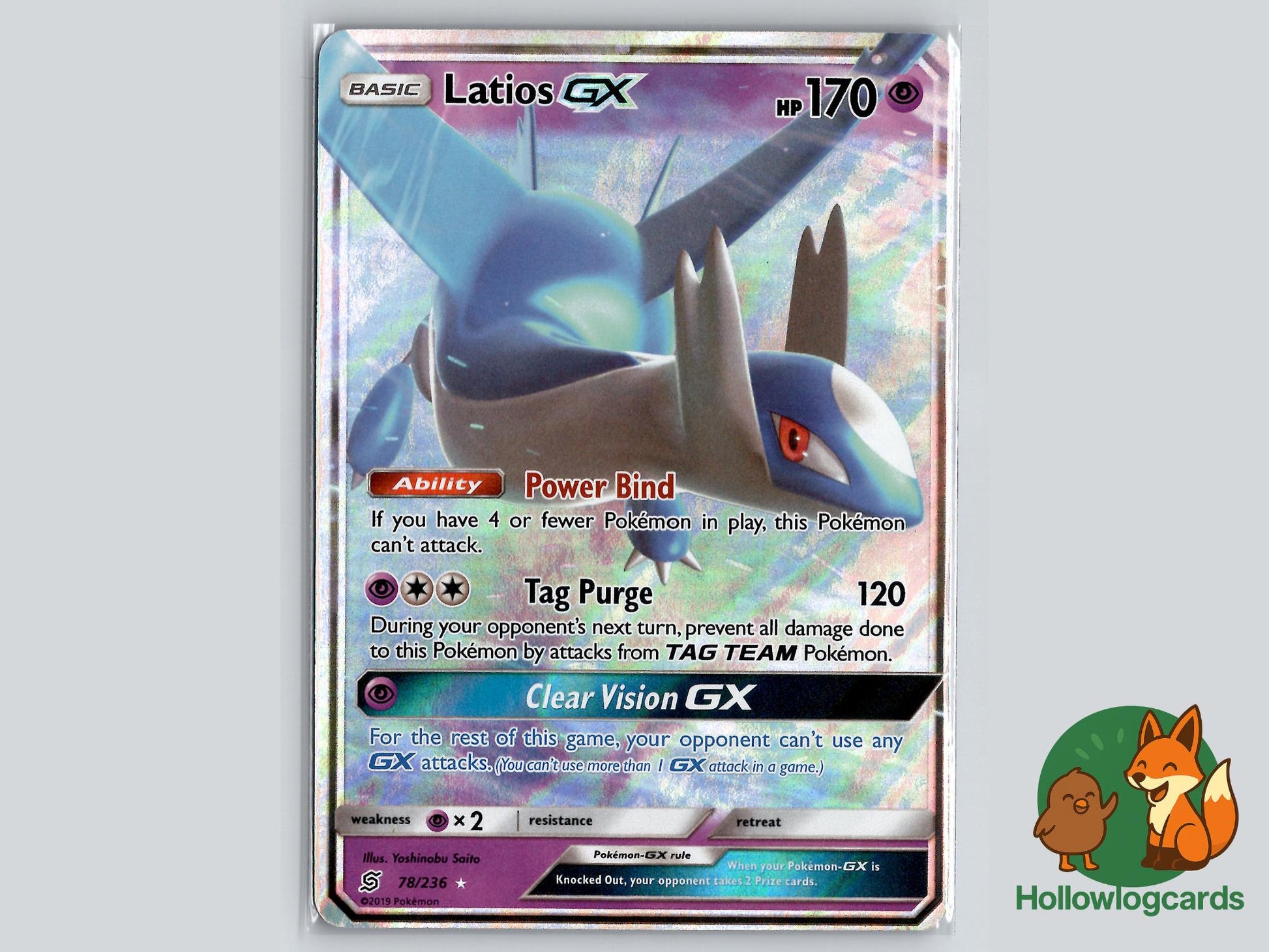 Latios GX (78/236) - Unified Minds Pokémon Card