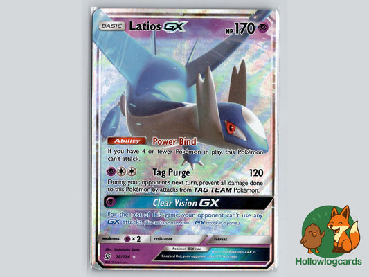 Latios GX (78/236) - Unified Minds Pokémon Card