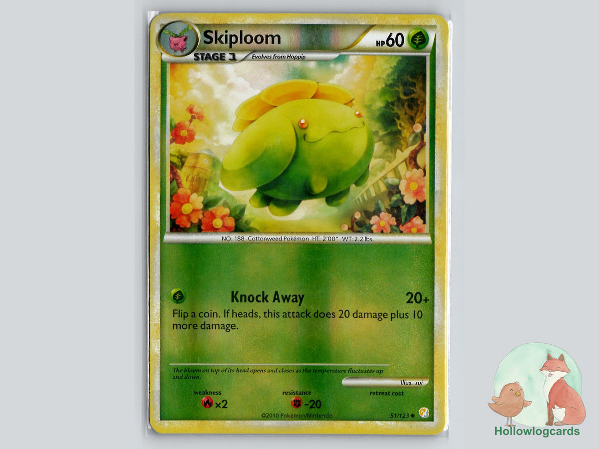 Skiploom (51/123) - HeartGold & SoulSilver Pokémon Card