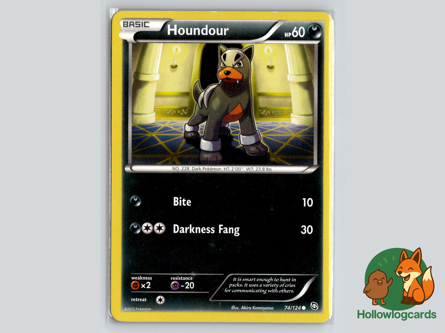 Houndour (74/124) - Dragons Exalted Pokémon Card