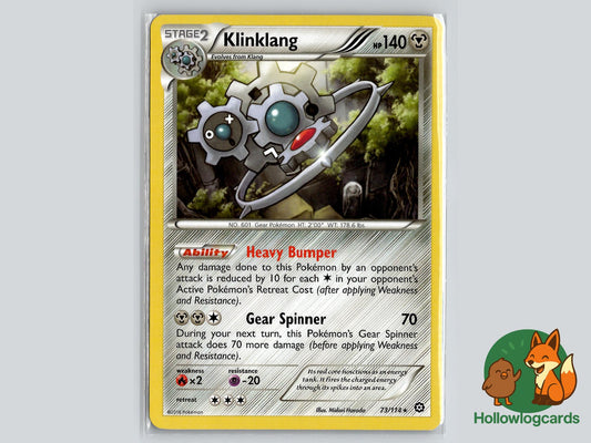 Klinklang (73/114) - Steam Siege Pokémon Card