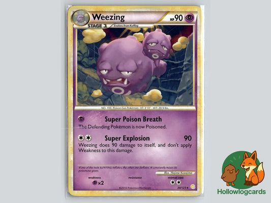 Weezing (34/123) - HeartGold & SoulSilver Pokémon Card