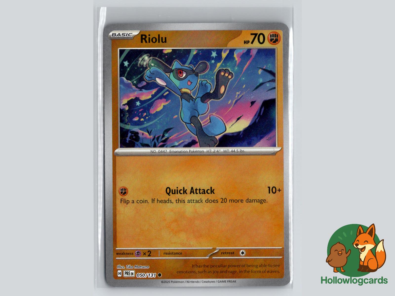 Riolu (050/131) - Prismatic Evolutions Pokémon Card