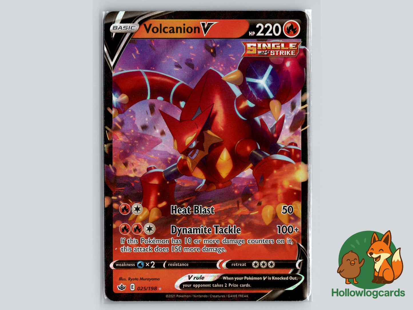 Volcanion V ( 025/198 ) Holo - Chilling Reign - Near Mint