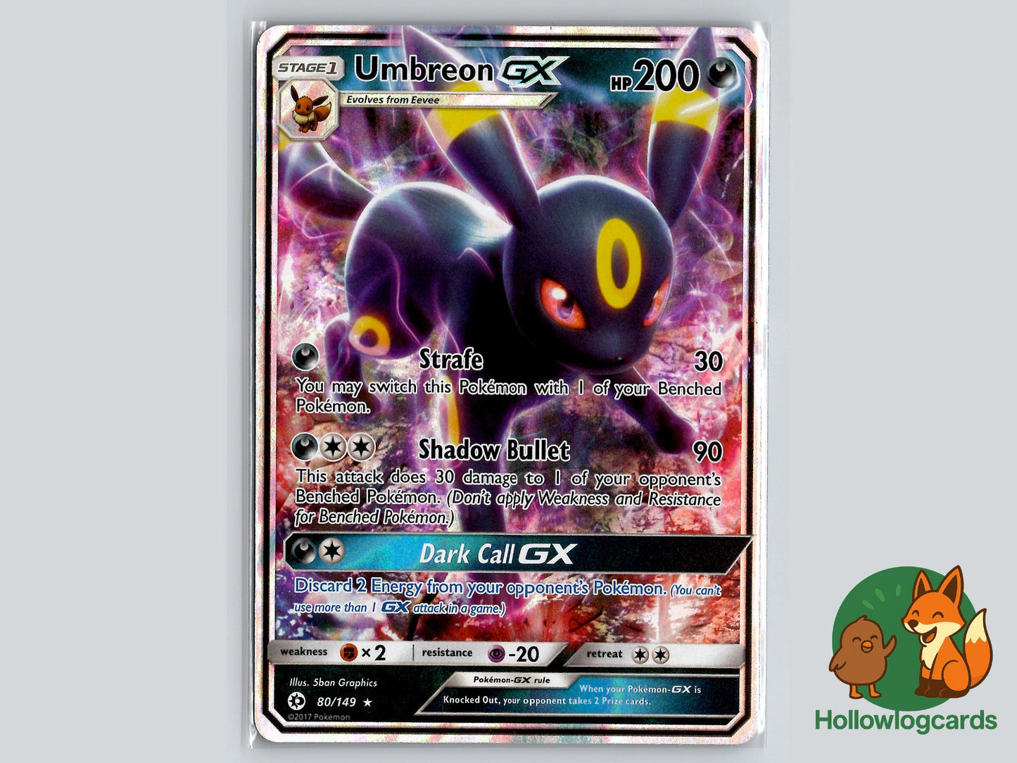 Umbreon GX (80/149) - Sun & Moon Pokémon Card