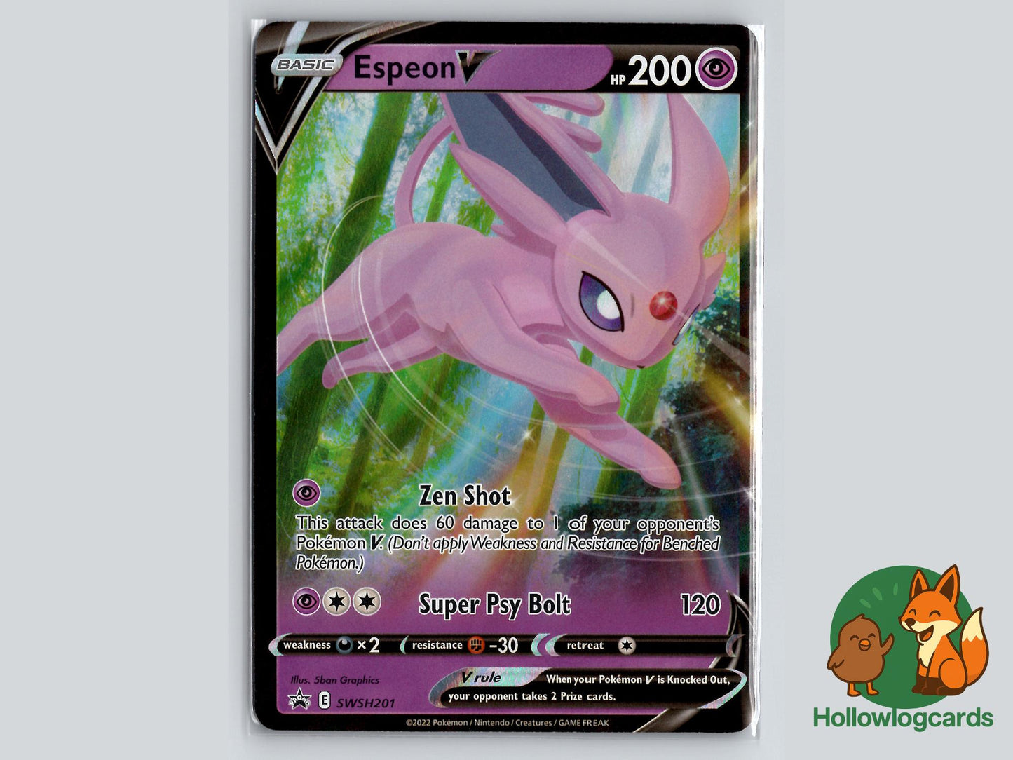 Espeon V (SWSH201) - Sword & Shield Pokémon Card