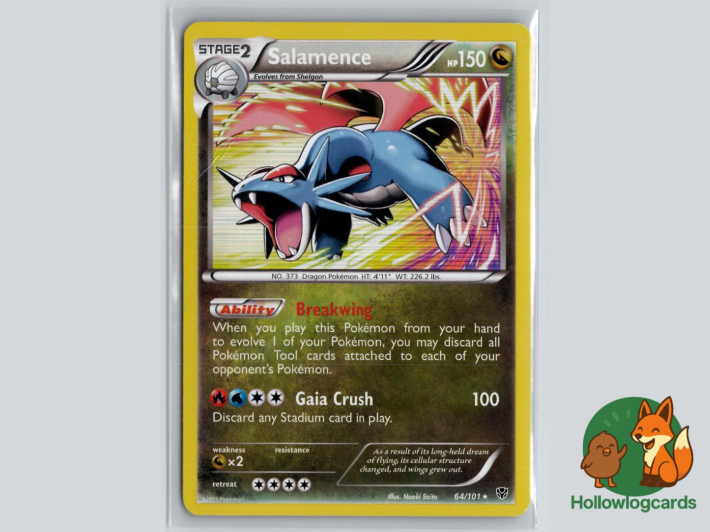Salamence (64/101) - Plasma Blast Pokémon Card