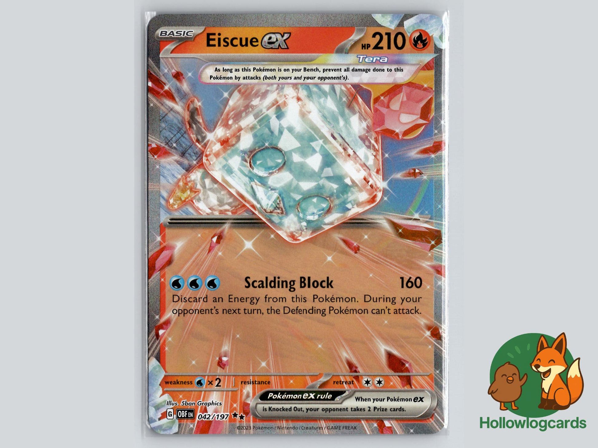Eiscue (042/197) - Obsidian Flames Pokémon Card