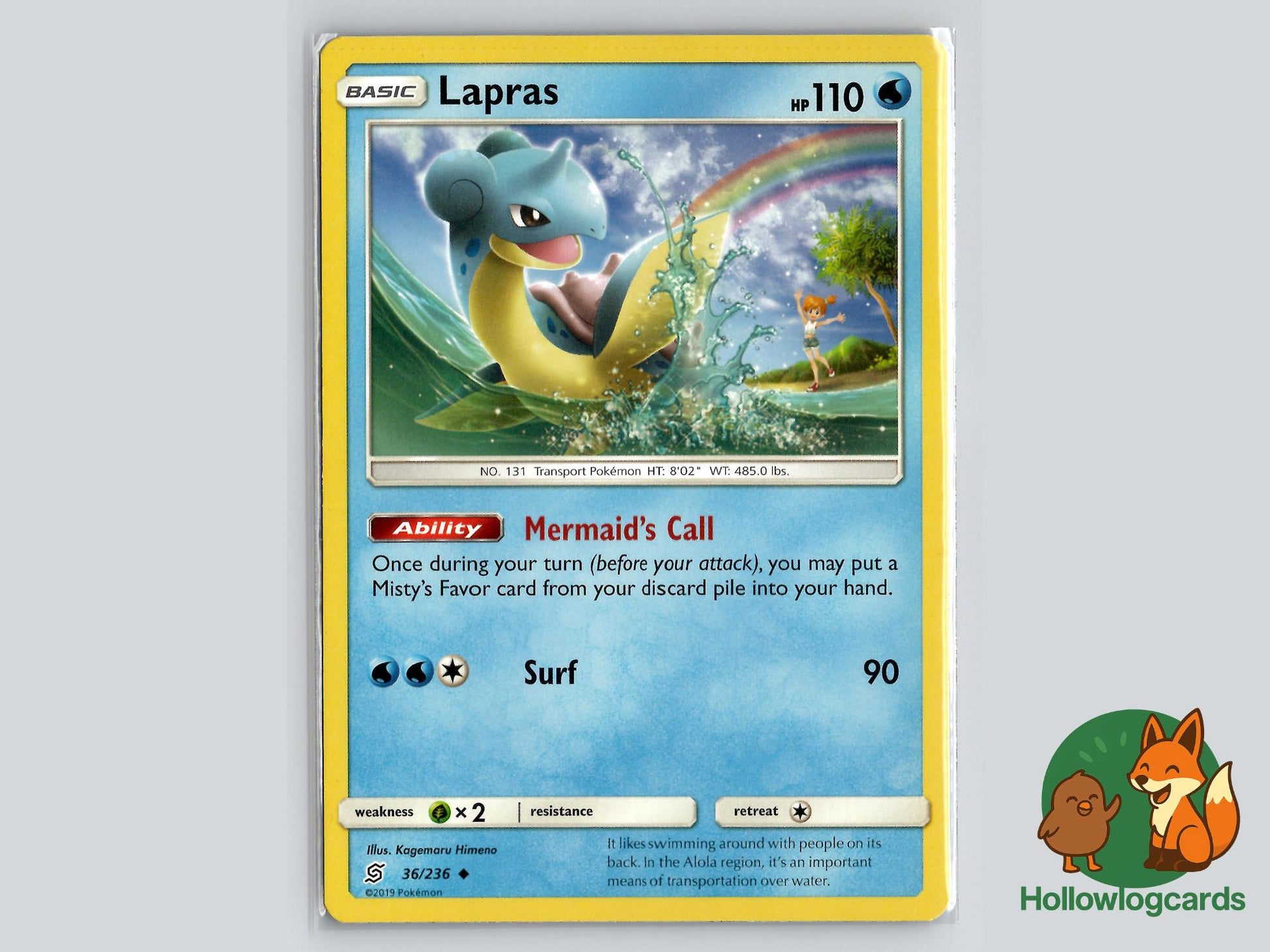 Lapras (36/236) - Unified Minds Pokémon Card