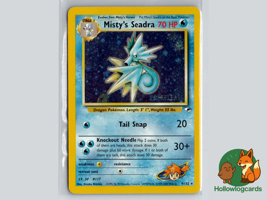Misty's Seadra (9/132) - Gym Heroes Pokémon Card