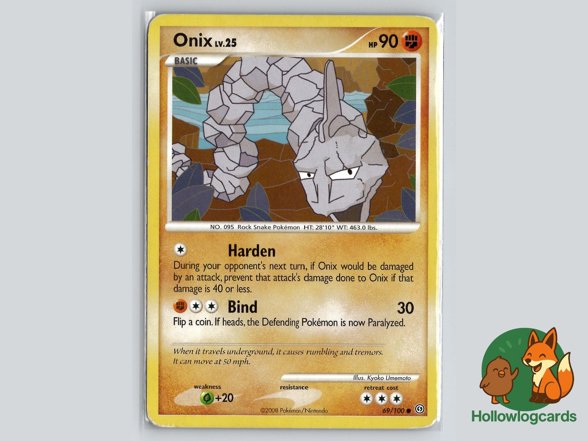 Onix (69/100) - Stormfront Pokémon Card