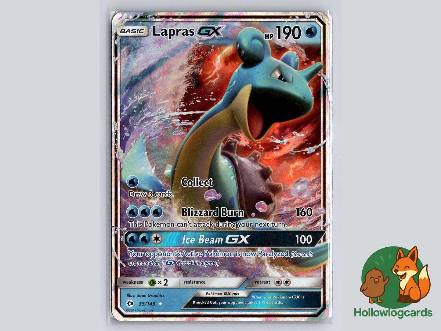 Lapras GX (35/149) - Sun & Moon Pokémon Card