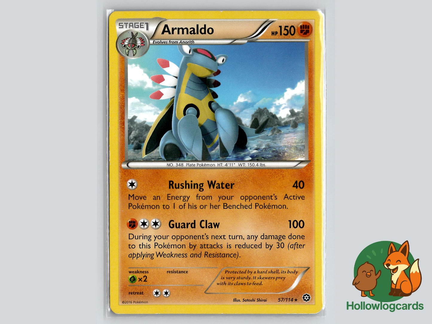 Armaldo (57/114) - Steam Siege Pokémon Card