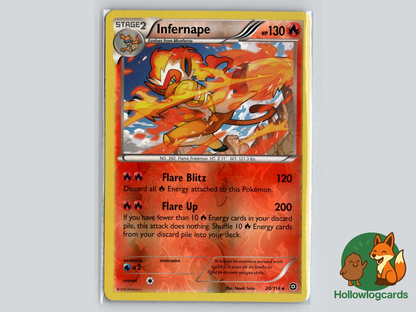 Infernape (20/114) - Steam Siege Pokémon Card