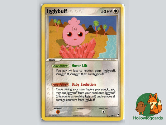 Igglybuff (21/100) - Crystal Guardians Pokémon Card